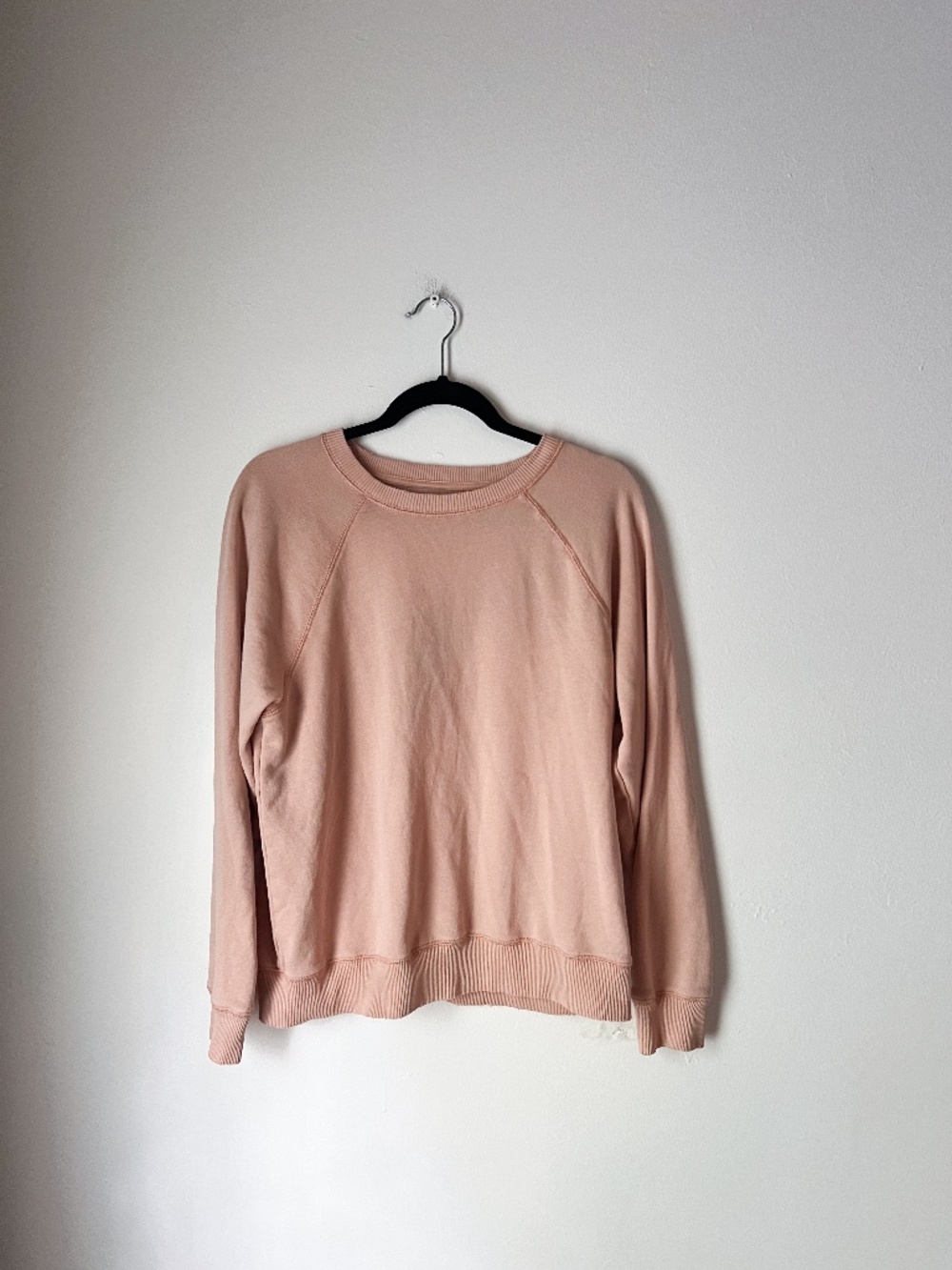 American Eagle Soft Peach Crewneck Sweatshirt Medium Cotton Blend